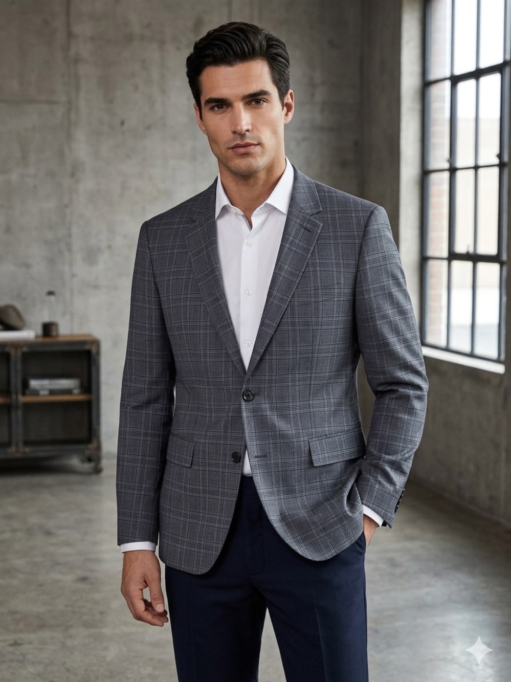 Hugo Boss "The James4" Lanificio Tesse Biella Super 100 Suit Jacket, 40R